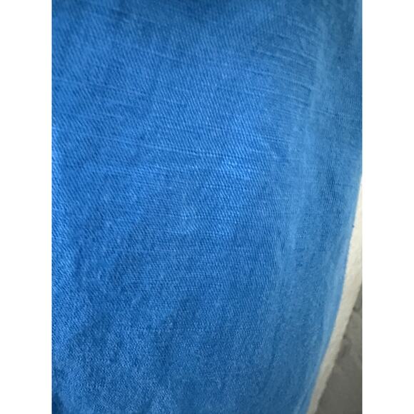 J.Crew Goddess Maxi Dress Eyelet Trim Linen Blend Lined Summer Beach Sz Med - Picture 3 of 16